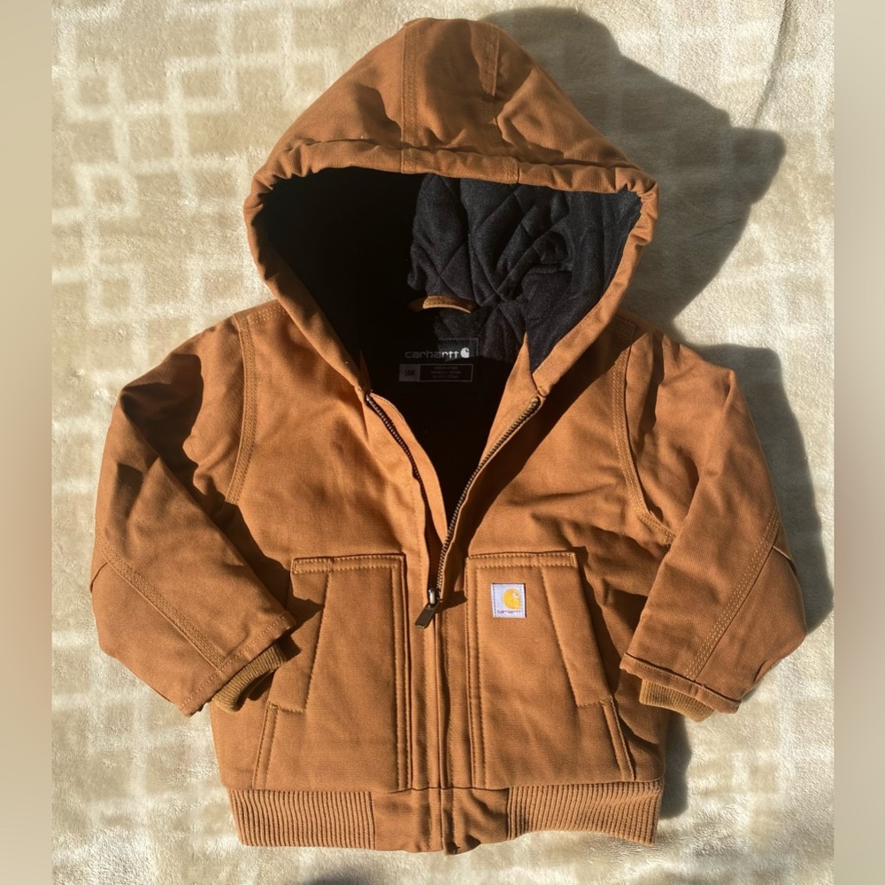 Carhartt Boys Canvas Insulated Hooded Jacket